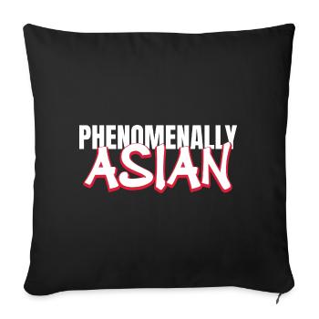 Phenomenally Asian Heritage Empowerment Art - Sofakissenbezug 45 x 45 cm - Schwarz - Vorne