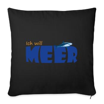 JE VEUX LA MER - Housse de coussin décorative 45 x 45 cm - noir - Devant
