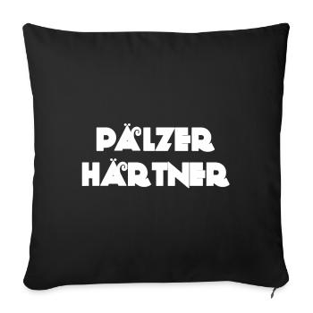 Palatinat nDictons, plus dur - Housse de coussin décorative 45 x 45 cm - noir - Devant