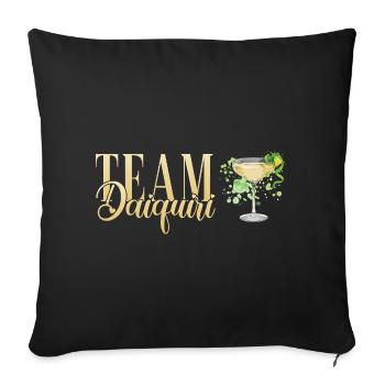 Hen Party Cocktail Team Daiquiri - Sofa pillowcase 17,3'' x 17,3'' (45 x 45 cm) - black - Front