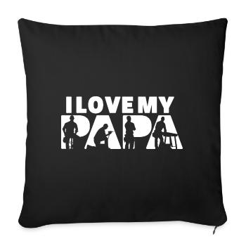 Carpenter Definition Funny Woodworker Joiner Gift - Sofa pillowcase 17,3'' x 17,3'' (45 x 45 cm) - black - Front