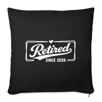 Legendary retired drummer still in rhythm - Sofa pillowcase 17,3'' x 17,3'' (45 x 45 cm) - black - Front