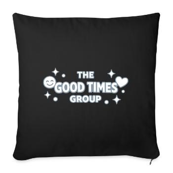 Logo du groupe Good Times Imprimé - Housse de coussin décorative 45 x 45 cm - noir - Devant
