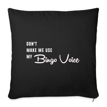 Bingo - Housse de coussin décorative 45 x 45 cm - noir - Devant