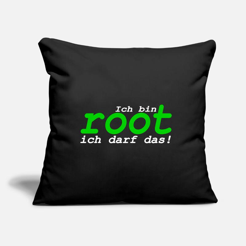 Ich bin root ich darf das Sofakissenbezug 45 x 45 cm