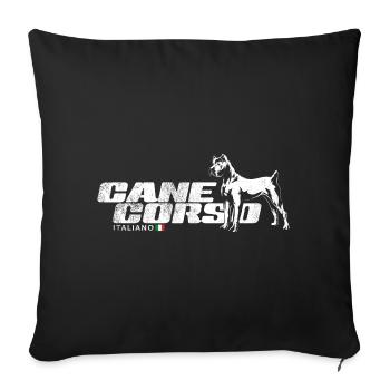 Cane Corso - Sofakissenbezug 45 x 45 cm - Schwarz - Vorne