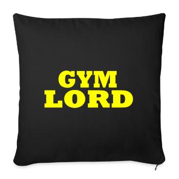 Seigneur du gymnase - Housse de coussin décorative 45 x 45 cm - noir - Devant