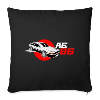 JDM automatique - AE86 - Housse de coussin décorative 45 x 45 cm - noir - Devant