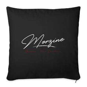 Morzine in Haute Savoie - Sofa pillowcase 17,3'' x 17,3'' (45 x 45 cm) - black - Front