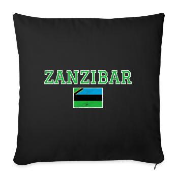 Zanzibar - Housse de coussin décorative 45 x 45 cm - noir - Devant
