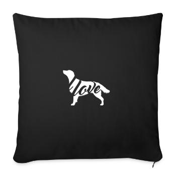 flattilove - Sofa pillowcase 17,3'' x 17,3'' (45 x 45 cm) - black - Front