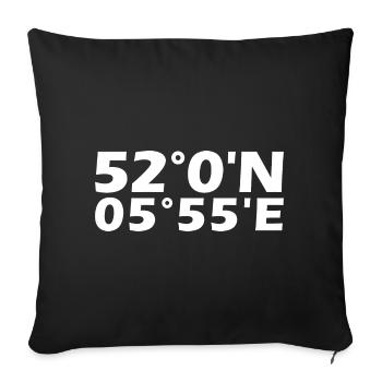 Coordonnées d’Arnhem - Housse de coussin décorative 45 x 45 cm - noir - Devant