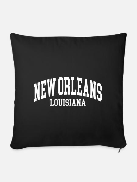 New Orleans - Sofakissenbezug 45 x 45 cm - Schwarz