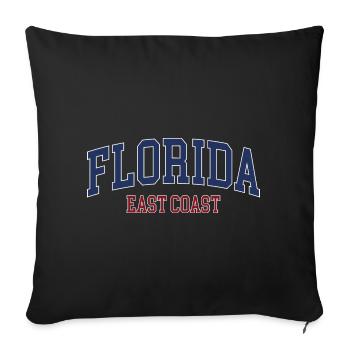 Floride - Housse de coussin décorative 45 x 45 cm - noir - Devant