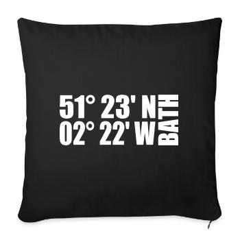Bath Coordinates - Sofa pillowcase 17,3'' x 17,3'' (45 x 45 cm) - black - Front