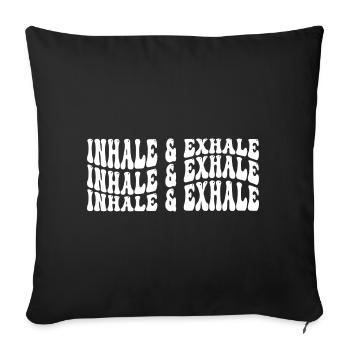 Passez une bonne journée Self Love Citation inspirante - Housse de coussin décorative 45 x 45 cm - noir - Devant