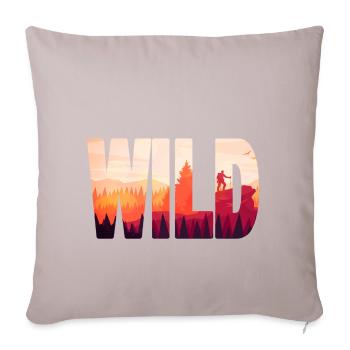 SAUVAGE - Housse de coussin décorative 45 x 45 cm - taupe clair - Devant