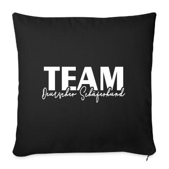 ÉQUIPE BERGER ALLEMAND Wilsigns IGP Hundesport - Housse de coussin décorative 45 x 45 cm - noir - Devant