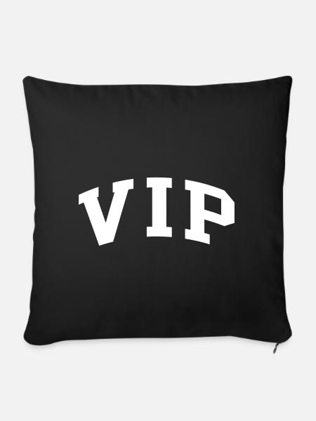VIP - Sofakissenbezug 45 x 45 cm - Schwarz
