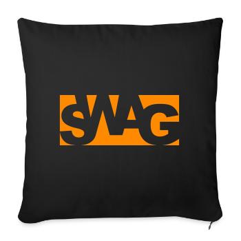 SWAG - Sofakissenbezug 45 x 45 cm - Schwarz - Vorne
