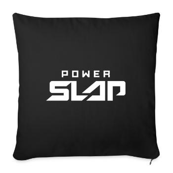Power slap2 - Sofa pillowcase 17,3'' x 17,3'' (45 x 45 cm) - black - Front