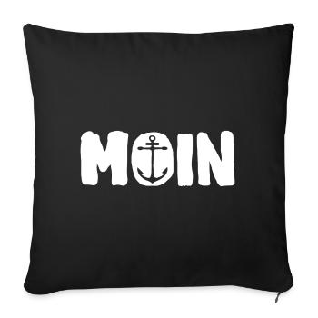 Moin - Sofakissenbezug 45 x 45 cm - Schwarz - Vorne