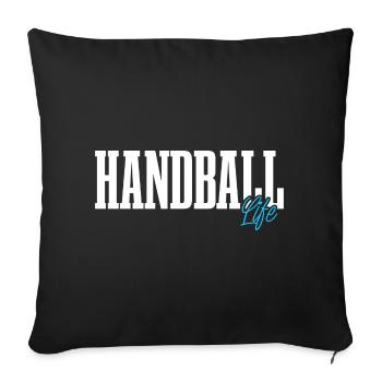 Handball Handball players - Sofa pillowcase 17,3'' x 17,3'' (45 x 45 cm) - black - Front