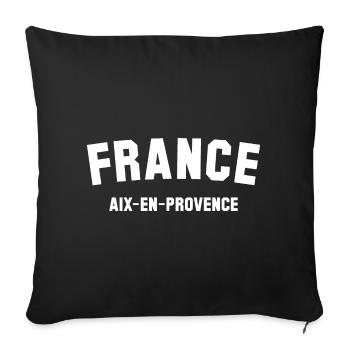 AIX EN PROVENCE France - Sofakissenbezug 45 x 45 cm - Schwarz - Vorne