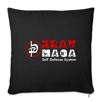 Krav Maga Autodéfense Sport de combat Arts martiaux - Housse de coussin décorative 45 x 45 cm - noir - Devant