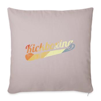 Vintage Kickboxing - Housse de coussin décorative 45 x 45 cm - taupe clair - Devant