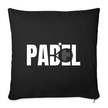 Padel - Housse de coussin décorative 45 x 45 cm - noir - Devant