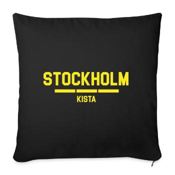 T-shirt avec motif cercueil de Stockholm - Housse de coussin décorative 45 x 45 cm - noir - Devant