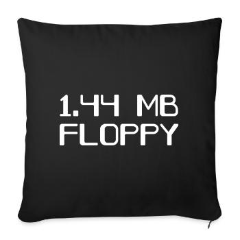 Floppy Disk 90s Storage - Sofa pillowcase 17,3'' x 17,3'' (45 x 45 cm) - black - Front
