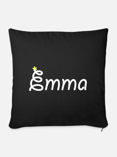 Emma - Sofa pillowcase 17,3'' x 17,3'' (45 x 45 cm) - black