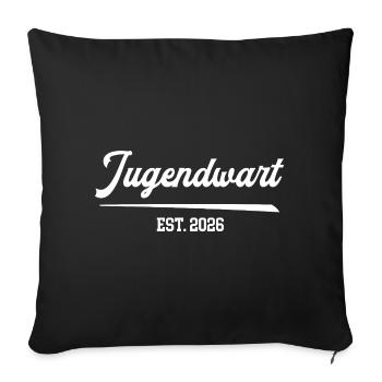 Youth Warden Youth Fire Brigade FFW Youth Fire Brigade - Sofa pillowcase 17,3'' x 17,3'' (45 x 45 cm) - black - Front