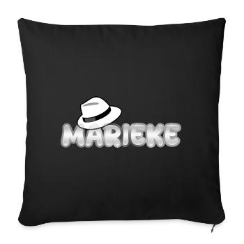 Cadeau pour Marieke - Housse de coussin décorative 45 x 45 cm - noir - Devant