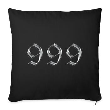 Angel Number 999 Releases - Sofa pillowcase 17,3'' x 17,3'' (45 x 45 cm) - black - Front