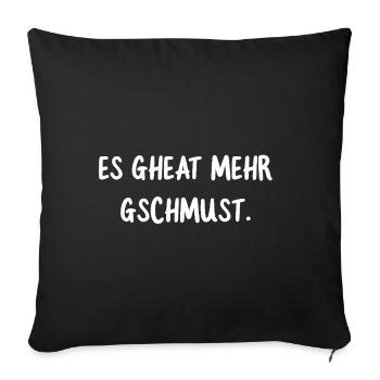 It gheat more gschcuddle. Dialect Kiss Statement - Sofa pillowcase 17,3'' x 17,3'' (45 x 45 cm) - black - Front
