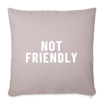 Not Friendly - Sofakissenbezug 45 x 45 cm - helles Taupe - Vorne
