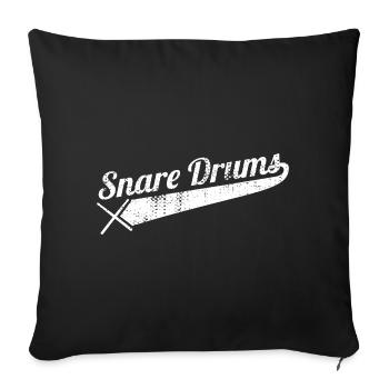Side drum - Sofa pillowcase 17,3'' x 17,3'' (45 x 45 cm) - black - Front