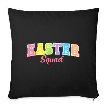 Happy Easter Bunny Easter Bunny Easter - Sofa pillowcase 17,3'' x 17,3'' (45 x 45 cm) - black - Front