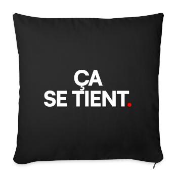 Ça se tient - Housse de coussin décorative 45 x 45 cm - noir - Devant