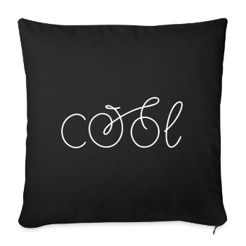 Vélo Vélo Drôle - Housse de coussin décorative 45 x 45 cm - noir - Devant