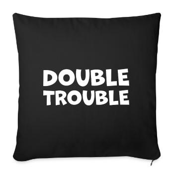 Dart-Double_Trouble - Sofakissenbezug 45 x 45 cm - Schwarz - Vorne