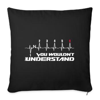 You Wouldn't Understand gear 6 - Sofakissenbezug 45 x 45 cm - Schwarz - Vorne