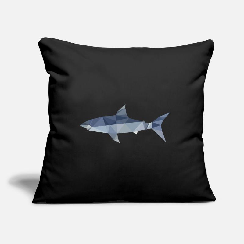 Requin polygone Housse de coussin décorative 45 x 45 cm