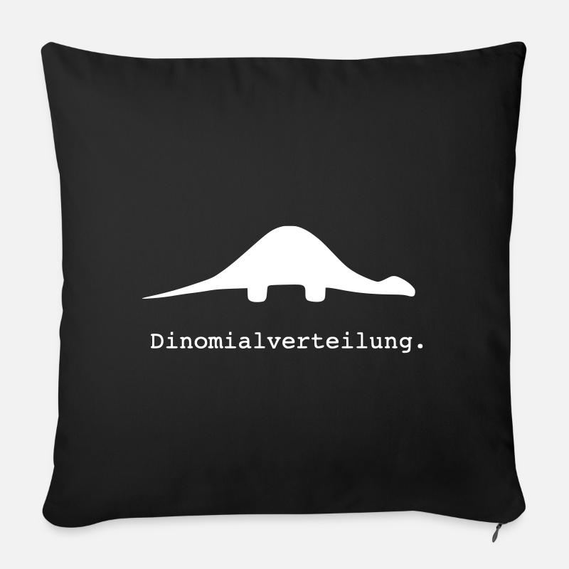 lustig nerd geek, geschenkidee, Dinomialverteilung - Sofakissenbezug 45 x 45 cm - Schwarz