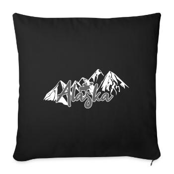 Alaska - Sofa pillowcase 17,3'' x 17,3'' (45 x 45 cm) - black - Front