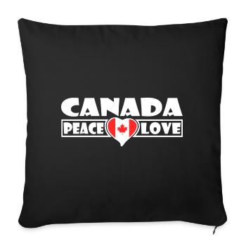 Canada - Housse de coussin décorative 45 x 45 cm - noir - Devant