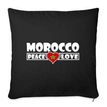 Maroc - Housse de coussin décorative 45 x 45 cm - noir - Devant